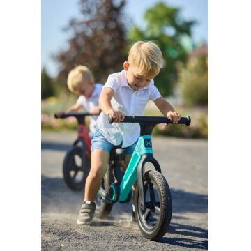 Bicicleta de echilibru pentru copii, Adamex Speed M8, pliabila, fara pedale, cu Saua reglabila si manere confortabile, 2-5 ani, pana la 35 kg, Turquoise Bicicleta de echilibru pentru copii, Adamex Speed M8, pliabila, fara pedale, cu Saua reglabila si manere confortabile, 2-5 ani, pana la 35 kg, Turquoise