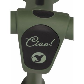 Bicicleta de echilibru pentru copii, fara pedale, pliabila, cu scaunelul si ghidonul reglabile pe inaltime, cu roti din cauciuc de 12 inch, Colibro Ciao Forest Green Bicicleta de echilibru pentru copii, fara pedale, pliabila, cu scaunelul si ghidonul reglabile pe inaltime, cu roti din cauciuc de 12 inch, Colibro Ciao Forest Green