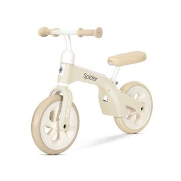 Bicicleta de tranzitie 2 in 1, Lorelli Spider, fara pedale, roti mari, Beige