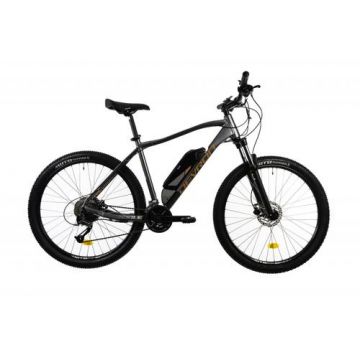 Bicicleta Electrica Devron Riddle M1.7, roti 27.5 Inch, cadru 490 mm, motor 250W, 18 viteze, Viteza maximat25 km/h, Gri Bicicleta Electrica Devron Riddle M1.7, roti 27.5 Inch, cadru 490 mm, motor 250W, 18 viteze, Viteza maximat25 km/h, Gri
