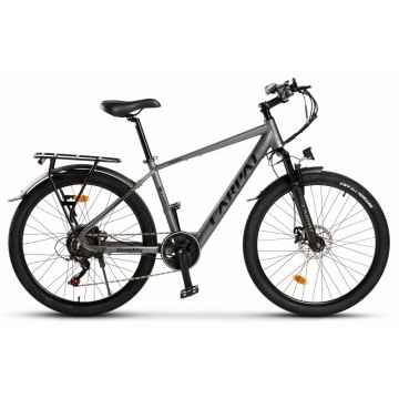 Bicicleta Electrica E-Bike MTB Carpat Almighty C26518E, GriNegru, roti 26 inch, inaltime utilizator 150-165 cm, greutate suportata 120 kg, viteza maxima25 kmh, autonomie acumulator 60 km Bicicleta Electrica E-Bike MTB Carpat Almighty C26518E, GriNegru, roti 26 inch, inaltime utilizator 150-165 cm, greutate suportata 120 kg, viteza maxima25 kmh, autonomie acumulator 60 km