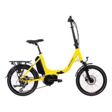 Bicicleta Electrica Pliabila Devron 20126, roti 20 Inch, cadru M 460mm, motor 250W, 7 viteze, acumulator 11.6Ah, Galben
