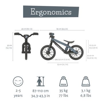Bicicleta fara pedale Chillafish BMXie Vroom Anthracite, 12 inch, suport pentru picioare integrat, varsta 2-5 ani, scaun reglabil, anvelope EVA, greutate admisa 35 kg Bicicleta fara pedale Chillafish BMXie Vroom Anthracite, 12 inch, suport pentru picioare integrat, varsta 2-5 ani, scaun reglabil, anvelope EVA, greutate admisa 35 kg