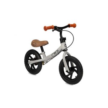 Bicicleta fara pedale Momi Breki, 3 ani+, cadru de otel, roti 12inch, Gri