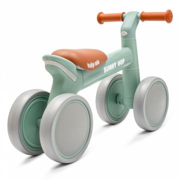 Bicicleta fara pedale Ride On cu cadru usor din aluminiu,ghidon reglabil,roti EVA,sezut moale si limitator directie de siguranta Baby Mix Bunny Hop Green Bicicleta fara pedale Ride On cu cadru usor din aluminiu,ghidon reglabil,roti EVA,sezut moale si limitator directie de siguranta Baby Mix Bunny Hop Green