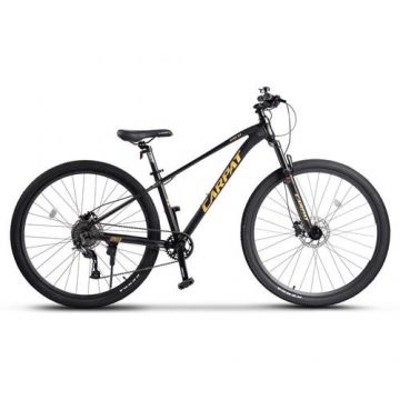 Bicicleta MTB Carpat DURO 2.9 C29334H 29inch, Echipare Shimano Alivio/Altus, Frane Hidraulice Radius, Cabluri Integrate, 9 Viteze, Negru/Galben