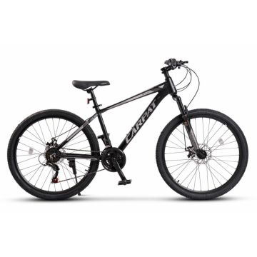 Bicicleta MTB Carpat Montana C2699A, NegruGri, roti 26 inch, 21 viteze, inaltime utilizator 150-165 cm, greutate suportata 120 kg Bicicleta MTB Carpat Montana C2699A, NegruGri, roti 26 inch, 21 viteze, inaltime utilizator 150-165 cm, greutate suportata 120 kg