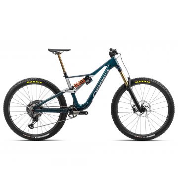 Bicicletă MTB Enduro full suspension Orbea RALLON M-LTD - Jade Green Carbon View (Gloss) | Stone Silver (Matt)