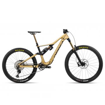 Bicicletă MTB Enduro full suspension Orbea RALLON M-TEAM - Golden Sand | Black (Matt)