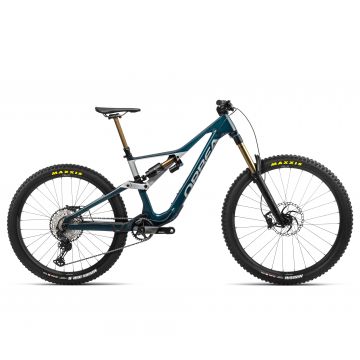 Bicicletă MTB Enduro full suspension Orbea RALLON M-TEAM - Jade Green Carbon View (Gloss) | Stone Silver (Matt)