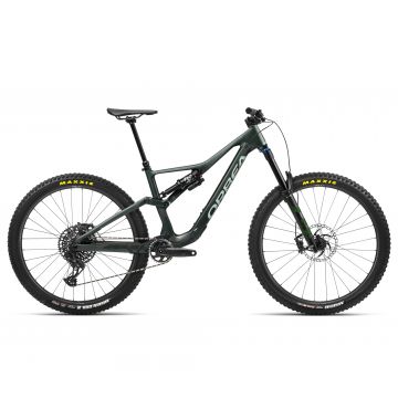 Bicicletă MTB Enduro full suspension Orbea RALLON M10 - Forest Green Carbon View (Matt | Gloss) | Blue Stone (Gloss)