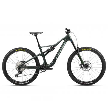 Bicicletă MTB Enduro full suspension Orbea RALLON M20 - Forest Green Carbon View (Matt | Gloss) | Blue Stone (Gloss)