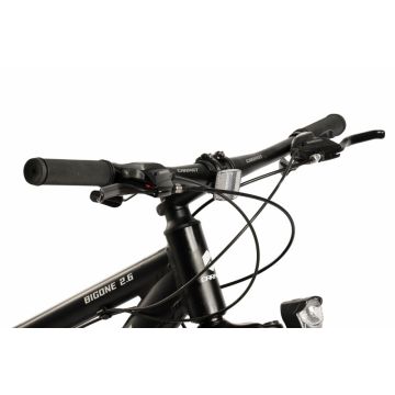 Bicicleta MTB-Fat Bike CARPAT Bigone C26278G NegruAlb, Schimbator spate Shimano Altus, 16 Viteze, roti 26 inch, Frane Mecanice Disc, inaltime utilizator 150-195 cm, greutate suportata 120 Kg Bicicleta MTB-Fat Bike CARPAT Bigone C26278G NegruAlb, Schimbator spate Shimano Altus, 16 Viteze, roti 26 inch, Frane Mecanice Disc, inaltime utilizator 150-195 cm, greutate suportata 120 Kg