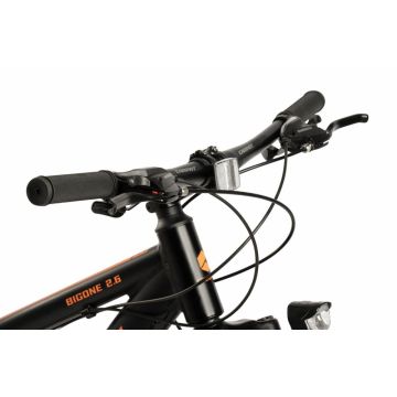 Bicicleta MTB-Fat Bike CARPAT Bigone C26278G NegruPortocaliu, Schimbator spate Shimano Altus, 16 viteze, roti 26 inch, frane mecanice disc, inaltime utilizator 150-195 cm, greutate suportata 120 kg Bicicleta MTB-Fat Bike CARPAT Bigone C26278G NegruPortocaliu, Schimbator spate Shimano Altus, 16 viteze, roti 26 inch, frane mecanice disc, inaltime utilizator 150-195 cm, greutate suportata 120 kg