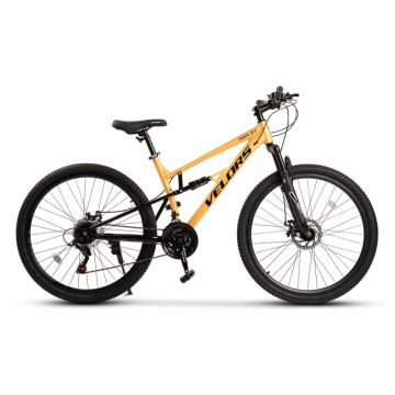 Bicicleta MTB-Full Suspension Velors Trail 2.7 V27271D PortocaliuNegru, roti 27,5 inch, greutate suportata 120 Kg, inaltime utilizator 160-175 cm Bicicleta MTB-Full Suspension Velors Trail 2.7 V27271D PortocaliuNegru, roti 27,5 inch, greutate suportata 120 Kg, inaltime utilizator 160-175 cm