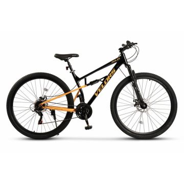 Bicicleta MTB-Full Suspension Velors Trail 2.9 V29271D NegruPortocaliu, roti 29 inch, greutate suportata 120 kg, inaltime utilizator 170-185 cm Bicicleta MTB-Full Suspension Velors Trail 2.9 V29271D NegruPortocaliu, roti 29 inch, greutate suportata 120 kg, inaltime utilizator 170-185 cm