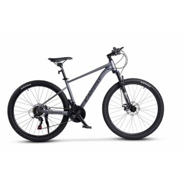 Bicicleta MTB-HT Carpat Pro Teen C26472A GriNegru, roti 26 inch, cadru aluminiu, 21 viteze, echipare Shimano, frane disc mecanice, cabluri integrate Bicicleta MTB-HT Carpat Pro Teen C26472A GriNegru, roti 26 inch, cadru aluminiu, 21 viteze, echipare Shimano, frane disc mecanice, cabluri integrate