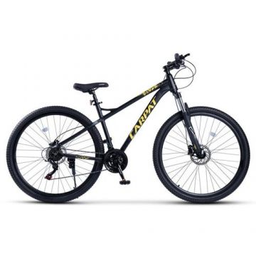 Bicicleta MTB Ride Carpat C29303H 29inch, Echipare Shimano, Manete Secventiale, Frane Hidraulice, Cabluri Integrate, 21 Viteze, Negru/Galben