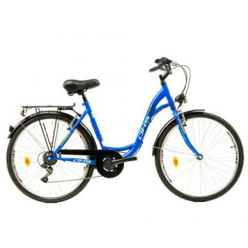 Bicicleta Oras DHS Citadinne 26034, roti 26 inch, marimea L, Albastru