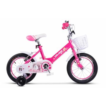 Bicicleta pentru copii 2-4 ani Velors V1202A Fucsia, Roti 12 Inch, Frane fataspate V-Brake, Roti ajutatoare Bicicleta pentru copii 2-4 ani Velors V1202A Fucsia, Roti 12 Inch, Frane fataspate V-Brake, Roti ajutatoare