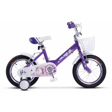 Bicicleta pentru copii 2-4 ani Velors V1202A Mov, Roti 12 Inch, Frane fataspate V-Brake, Roti ajutatoare Bicicleta pentru copii 2-4 ani Velors V1202A Mov, Roti 12 Inch, Frane fataspate V-Brake, Roti ajutatoare