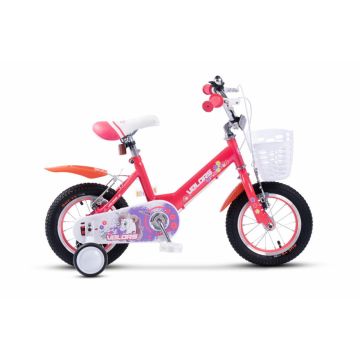 Bicicleta pentru copii 2-4 ani Velors V1202A Roz, Roti 12 Inch, Frane fataspate V-Brake, Roti ajutatoare Bicicleta pentru copii 2-4 ani Velors V1202A Roz, Roti 12 Inch, Frane fataspate V-Brake, Roti ajutatoare