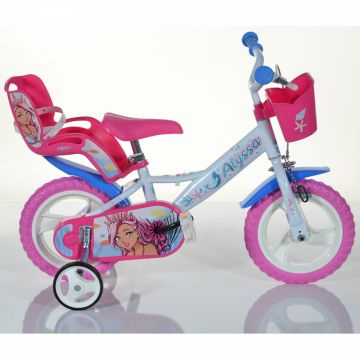 Bicicleta pentru copii Dino Bikes Alyssa 12 inch, inaltime recomandata 85-105 cm, sa si ghidon ajustabile, cosulet pentru papusi si accesorii Bicicleta pentru copii Dino Bikes Alyssa 12 inch, inaltime recomandata 85-105 cm, sa si ghidon ajustabile, cosulet pentru papusi si accesorii