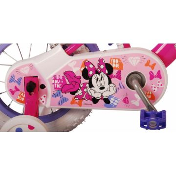 Bicicleta pentru copii EL Minnie Mouse 12 inch Cutest, frana de mana pe ambele roti, scaun si ghidon reglabil, spite metalice, roti gonflabile, stopuri reflectorizante Bicicleta pentru copii EL Minnie Mouse 12 inch Cutest, frana de mana pe ambele roti, scaun si ghidon reglabil, spite metalice, roti gonflabile, stopuri reflectorizante