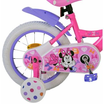 Bicicleta pentru copii EL Minnie Mouse 14 inch Cutest Ever ND, frana de mana pe roata din fata, scaun si ghidon reglabil, spite metalice, roti gonflabile, stopuri reflectorizante Bicicleta pentru copii EL Minnie Mouse 14 inch Cutest Ever ND, frana de mana pe roata din fata, scaun si ghidon reglabil, spite metalice, roti gonflabile, stopuri reflectorizante
