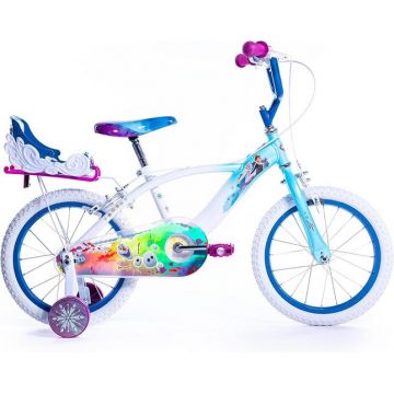 Bicicleta pentru copii Huffy Frozen 16 inch cu roti ajutatoare si cosulet Bicicleta pentru copii Huffy Frozen 16 inch cu roti ajutatoare si cosulet