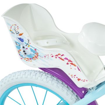 Bicicleta pentru copii Huffy Frozen II 16 inch, cu roti ajutatoare si cosulet, frana de mana pe ambele roti, scaun si ghidon reglabile pe inaltime, scaun pentru papusa in spate, varsta 4-6 ani Bicicleta pentru copii Huffy Frozen II 16 inch, cu roti ajutatoare si cosulet, frana de mana pe ambele roti, scaun si ghidon reglabile pe inaltime, scaun pentru papusa in spate, varsta 4-6 ani