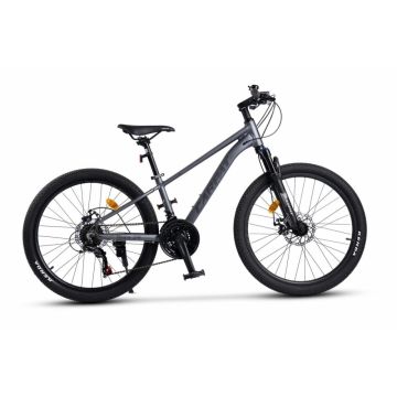 Bicicleta pentru copii MTB-HT Carpat Pro Teen C24472A GriNegru, roti 24 inch, cadru aluminiu, 21 viteze, echipare Shimano, frane disc mecanice, cabluri integrate Bicicleta pentru copii MTB-HT Carpat Pro Teen C24472A GriNegru, roti 24 inch, cadru aluminiu, 21 viteze, echipare Shimano, frane disc mecanice, cabluri integrate