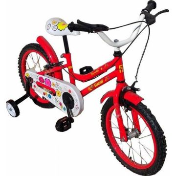 Bicicleta pentru copii Novokids My first Bike Rosu, roti 16 inch, greutate admisa 35 kg, cadru din otel, roti ajutatoare, ghidon reglabil pe inaltime Bicicleta pentru copii Novokids My first Bike Rosu, roti 16 inch, greutate admisa 35 kg, cadru din otel, roti ajutatoare, ghidon reglabil pe inaltime