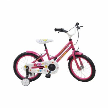 Bicicleta pentru copii Novokids My first Bike Roz, roti 16 inch, greutate admisa 35 kg, cadru din otel, roti ajutatoare, ghidon reglabil pe inaltime Bicicleta pentru copii Novokids My first Bike Roz, roti 16 inch, greutate admisa 35 kg, cadru din otel, roti ajutatoare, ghidon reglabil pe inaltime