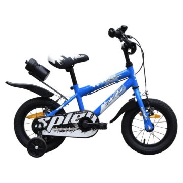 Bicicleta pentru copii Novokids SplendOr Boom Pro Edition Albastru Cu bidon pentru apa, Roti 12 inch, Greutate admisa 50 kg, Cadru din otel, Roti ajutatoare detasabile, Ghidon reglabil pe inaltime Bicicleta pentru copii Novokids SplendOr Boom Pro Edition Albastru Cu bidon pentru apa, Roti 12 inch, Greutate admisa 50 kg, Cadru din otel, Roti ajutatoare detasabile, Ghidon reglabil pe inaltime