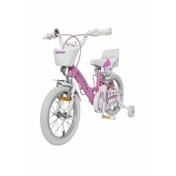Bicicleta pentru copii Novokids SplendOr PRO Line Edition Roz, Cosulet, Roti 16 inch, Maxim 35 kg, Cadru din otel, Roti ajutatoare detasabile, Ghidon reglabil pe inaltime Bicicleta pentru copii Novokids SplendOr PRO Line Edition Roz, Cosulet, Roti 16 inch, Maxim 35 kg, Cadru din otel, Roti ajutatoare detasabile, Ghidon reglabil pe inaltime