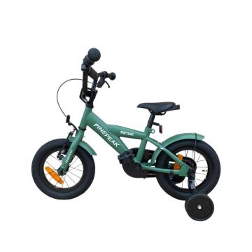 Bicicleta pentru copii Procart Verde cadru din otel, roti 12 inch, reglare inaltime, frana v-brake, stop si far, roti ajutatoare Bicicleta pentru copii Procart Verde cadru din otel, roti 12 inch, reglare inaltime, frana v-brake, stop si far, roti ajutatoare