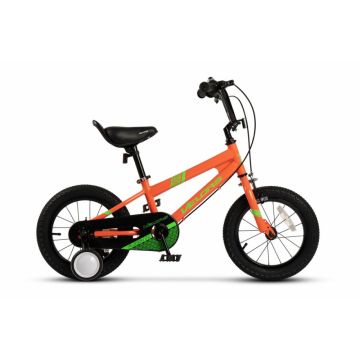 Bicicleta pentru copii Velors V1403B PortocaliuVerde 14 inch, cu roti ajutatoare, cadru din otel, varsta 3-5 ani Bicicleta pentru copii Velors V1403B PortocaliuVerde 14 inch, cu roti ajutatoare, cadru din otel, varsta 3-5 ani