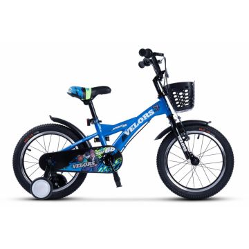 Bicicleta pentru copii Velors V1601A Albastru, roti 16 inch, varsta 4-6 ani, 16 viteze, inaltime utilizator 100-115 cm , greutate suportata 60 kg Bicicleta pentru copii Velors V1601A Albastru, roti 16 inch, varsta 4-6 ani, 16 viteze, inaltime utilizator 100-115 cm , greutate suportata 60 kg