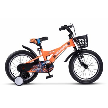 Bicicleta pentru copii Velors V1601A Portocaliu, roti 16 inch, 4-6 ani, 16 viteze, inaltime utilizator  100-115 cm , greutate suportata 60 kg Bicicleta pentru copii Velors V1601A Portocaliu, roti 16 inch, 4-6 ani, 16 viteze, inaltime utilizator  100-115 cm , greutate suportata 60 kg