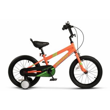 Bicicleta pentru copii Velors V1603B PortocaliuVerde, roti 16 inch, inaltime utilizator 100-115 cm, greutate suportata 60 kg Bicicleta pentru copii Velors V1603B PortocaliuVerde, roti 16 inch, inaltime utilizator 100-115 cm, greutate suportata 60 kg