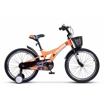 Bicicleta pentru copii Velors V1801A Portocaliu, roti 18 inch, varsta 5-7 ani, inaltime utilizator 110-125 cm, greutate suportata 80 kg Bicicleta pentru copii Velors V1801A Portocaliu, roti 18 inch, varsta 5-7 ani, inaltime utilizator 110-125 cm, greutate suportata 80 kg