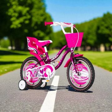 Bicicleta pentru copii Visitor little Heart MovAlb, roti 12 inch, roti ajutatoare, cos fata, scaun papusi, cadru otel 7 inch Bicicleta pentru copii Visitor little Heart MovAlb, roti 12 inch, roti ajutatoare, cos fata, scaun papusi, cadru otel 7 inch