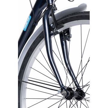 Bicicleta Rich R2632A Albastru City Classic, 21 viteze, roti 26 inch, frane V-Brake, greutate suportata 120 kg Bicicleta Rich R2632A Albastru City Classic, 21 viteze, roti 26 inch, frane V-Brake, greutate suportata 120 kg