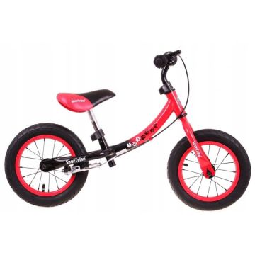 Bicicleta rosie fara pedale cu cadru reversibil Boomerang WB-06 Bicicleta rosie fara pedale cu cadru reversibil Boomerang WB-06