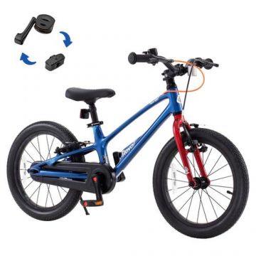 Bicicleta Royal Baby EZ Space Shark, roti 16inch,  Albastru