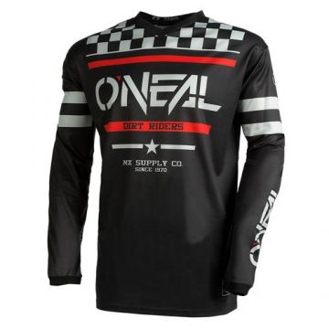 Bluza Ciclism Copii O'Neal Element Squadron V.22, marimea S, Negru/Gri