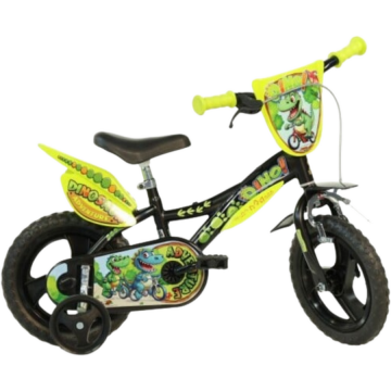 DINO BIKES Bicicleta copii 12'' Aventurile dinozaurului