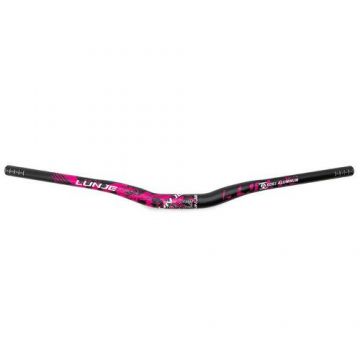 Ghidon 720mm cu rise 25mm, Negru/Roz