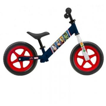PEGAS Bicicleta Copii fara Pedale Pegas Avengers DIS-9943-MBAV, Metal, Albastru-Negru